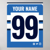 Bath Personalized Rugby Shirt Poster (Voorkant)