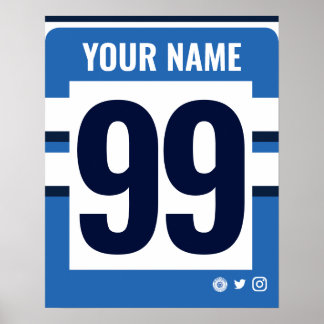Bath Personalized Rugby Shirt Poster