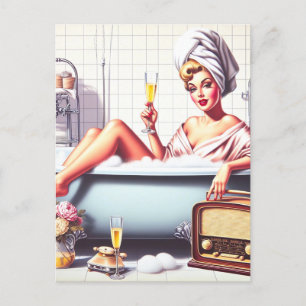 Bath Pin-Up Briefkaart