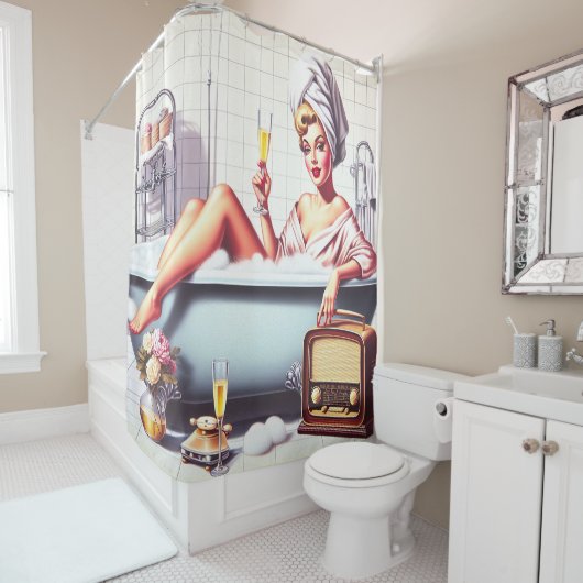  Bath Pin-Up Douchegordijn (In situ)