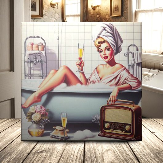  Bath Pin-Up Tegeltje