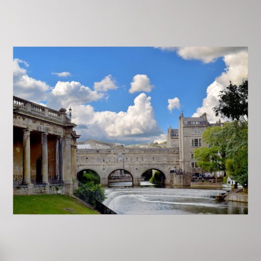 Bath, Pulteney Bridge. Poster (Voorkant)