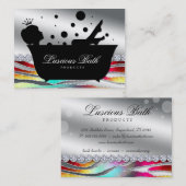 Bath Queen Nail Salon Bubbles Bold Visitekaartje (Voorkant / Achterkant)