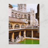 Bath, Roman baths and Bath Abbey Briefkaart (Voorkant)