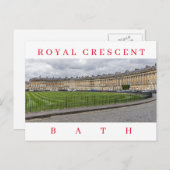 Bath Royal Crescent uitzicht ansichtkaart Briefkaart (Voorkant / Achterkant)
