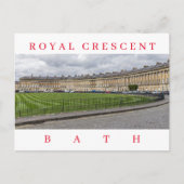 Bath Royal Crescent uitzicht ansichtkaart Briefkaart (Voorkant)