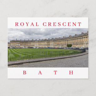 Bath Royal Crescent uitzicht briefkaart