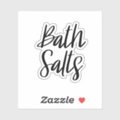 Bath Salts Storage Sticker (Vel)