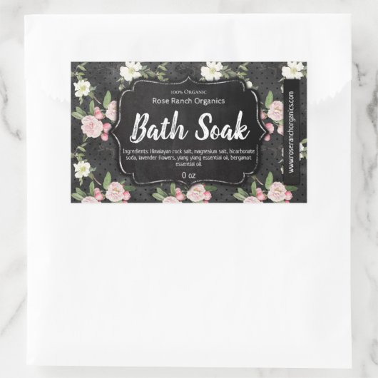 Bath Soak Label Handmade Business (Tas)