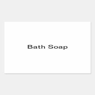 Bath Soap-labels Rechthoekige Sticker