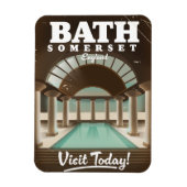 Bath Somerset Engeland reisposter Magneet (Verticaal)