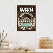 Bath Somerset Engeland reisposter Poster (Keuken)
