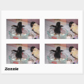 Bath-tijd Rechthoekige Sticker (Vel)