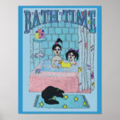 Bath Time Abstract Poster (Voorkant)