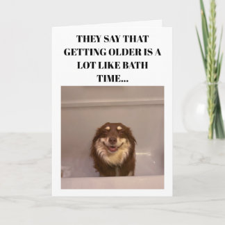 Bath Time Birthday Card Kaart