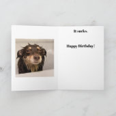 Bath Time Birthday Card Kaart (Binnen)