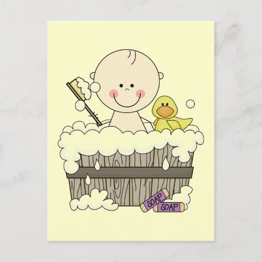 Bath Time Boy Tshirts and Gifts Briefkaart (Voorkant)