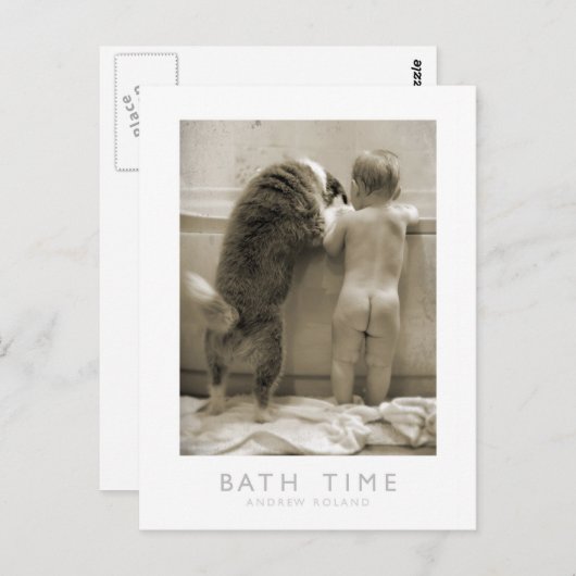 Bath Time Briefkaart (Voorkant / Achterkant)