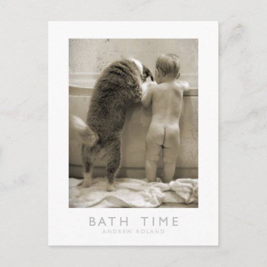 Bath Time Briefkaart (Voorkant)
