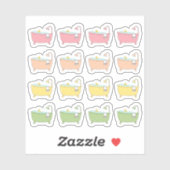 Bath Time Bubble Badkuip Zelfzorg Herinnering Plan Sticker (Vel)