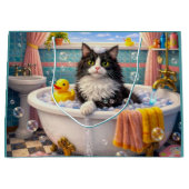 Bath Time , Cat  Groot Cadeauzakje (Voorkant)