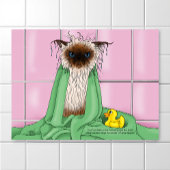 Bath Time Cat Poster