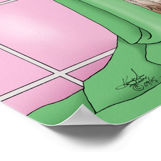 Bath Time Cat Poster (Hoek)