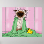 Bath Time Cat Poster (Voorkant)