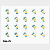 Bath Time Duck Ronde Sticker (Vel)