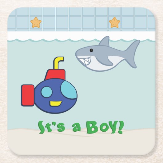 Bath Time Fancy Baby shower papier Onderzetters (Voorkant)