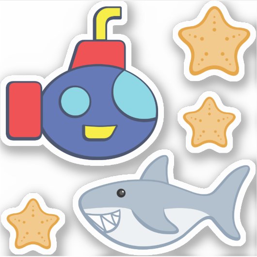 Bath Time Fancy Contour Sticker (Voorkant)