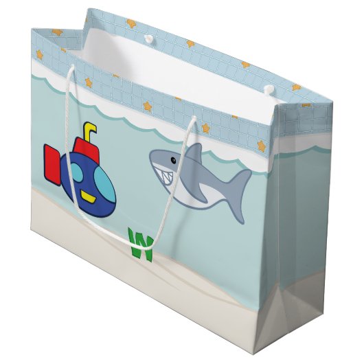 Bath Time Fancy Gift Bag Groot Cadeauzakje (Voorkant Gekanteld)