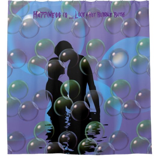 Bath-time Fun - Bubbles - Shower Curtain Douchegordijn (Voorkant)