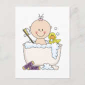Bath Time Girl Tshirts en Gifts Briefkaart (Voorkant)