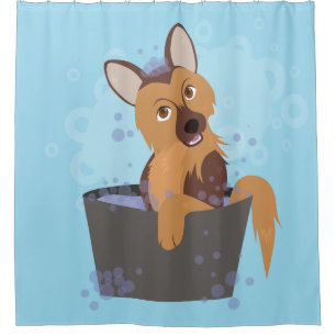 Bath Time Puppy Douchegordijn