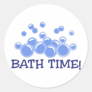 Bath Time Ronde Sticker