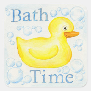 Bath Time Rubber Ducky sticker