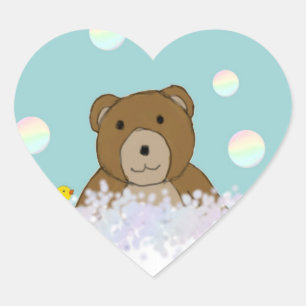 Bath Time Teddy Stickers