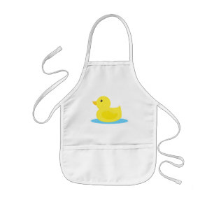 Bath Time Yellow Duck Kinder Schort