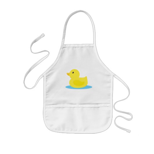 Bath Time Yellow Duck Kinder Schort (Voorkant)