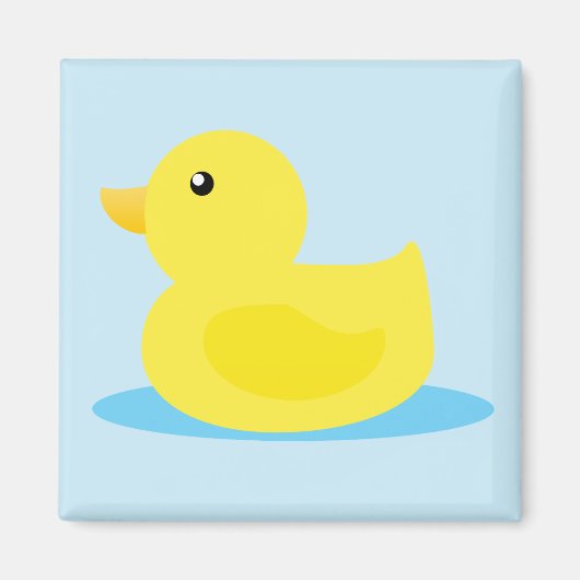 Bath Time Yellow Duck Magneet (Voorkant)