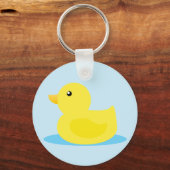 Bath Time Yellow Duck Sleutelhanger (Voorkant)