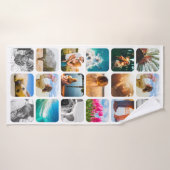 Bath Towel 18 Photo Rond Sjabloon Badhanddoek (Badhanddoek)