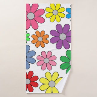Bath Towel - Crazy Daisies! Badhanddoek