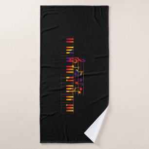 Bath Towel "Music" Badhanddoek