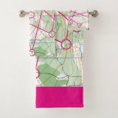 Bath Towel - Orienteering flag Bad Handdoek (Insitu)