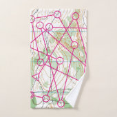 Bath Towel - Orienteering flag Bad Handdoek (Handdoek)