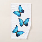 Bath Towel Set - Blue Morpho Butterfly Bad Handdoek (Handdoek)