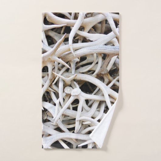 Bath Towel Set - Elk Antlers Bad Handdoek (Handdoek)