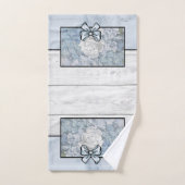 Bath Towel Set Farmhouse Land Blue Flowers Bad Handdoek (Handdoek)